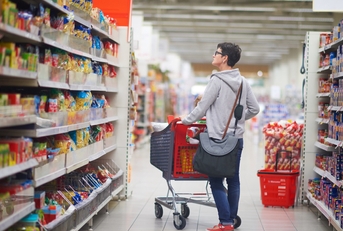 woman in supermarket
