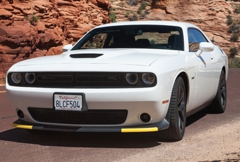 White Dodge Challenger