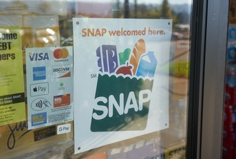 SNAP welcomed here sign