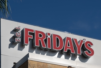 TGI Fridays restaurant sign