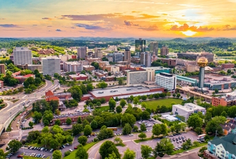 knoxville skyline in tennessee
