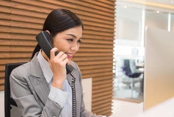 pretty Vietnamese receptionist