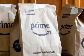 recycled paper grocery bags with Amazon Prime