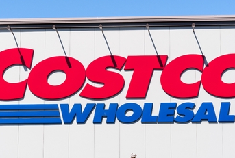 Costco logo at the store