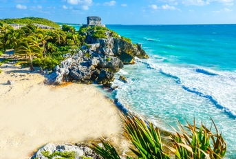 A beach in Tulum, Mexico