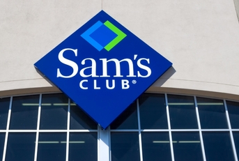 sam's club logo at front gate