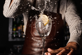splash in a glass