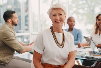elderly businesswoman