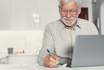 senior male in glasses