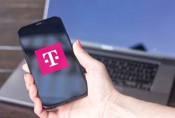 smartphone with t mobile logo