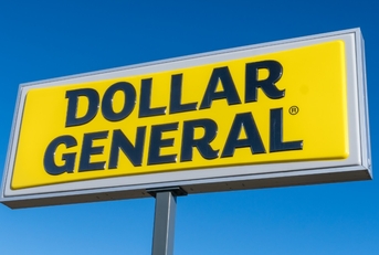 huge dollar general billboard in street