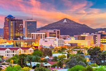 tucson arizona usa skyline