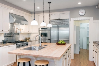 modern white kitchen