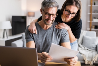 couple doing taxes