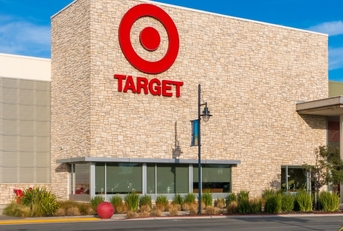 vacant entrance in front of target