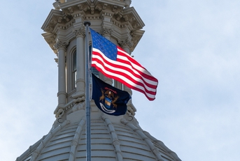 The Michigan capitol building