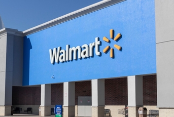 empty front side of walmart