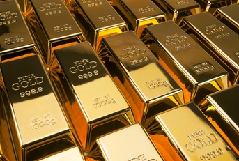 Gold bars and Financial concept