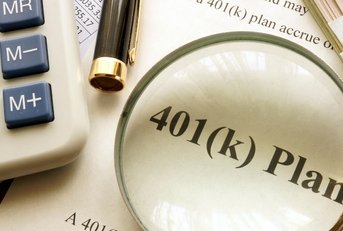 401k plan Document on table