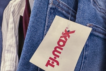 TJ Maxx tag on jeans