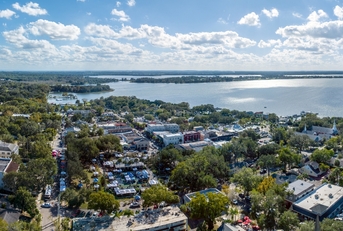 Aerial view of Mount Dora Florida