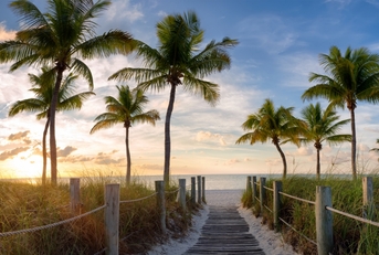 Smathers beach at sunrise Key West