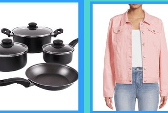 two products featured on walmart best under 30 list, jacket and cookware