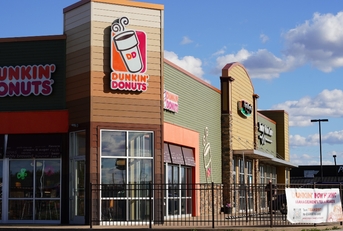 dunkin donuts brand sign