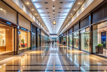 an empty shopping mall