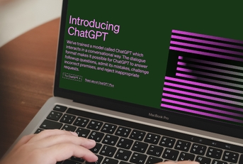 chatbot on laptop computer