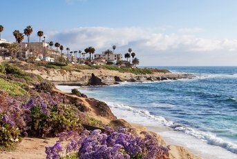 sea shore La Jolla Southern California