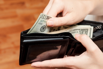 money in the wallet