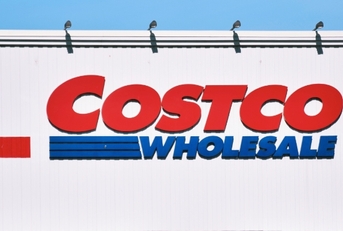 Costco Wholesale storefront from parking