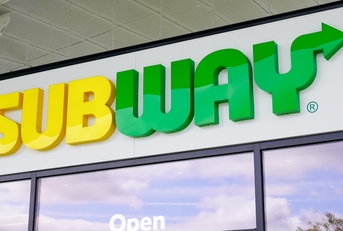 subway logo and text sign