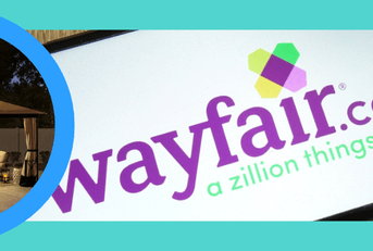 Wayfair on phone screen