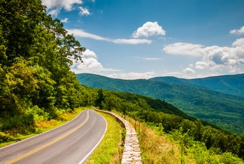 skyline drive blue ridge mountains