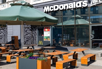 McDonalds cafe Riga Old Town Latvia