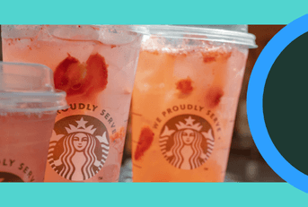 Strawberry Acai refresher beverages from Starbucks