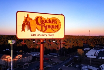 Cracker Barrel Country store billboard
