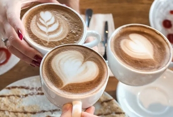 fancy cappucino at restaurant
