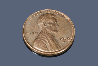 a 1970 Lincoln penny