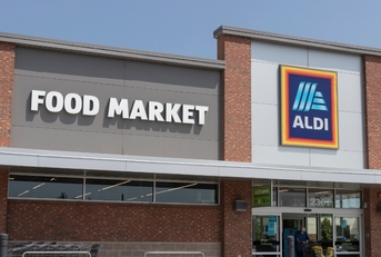 Aldi Discount Supermarket from outside