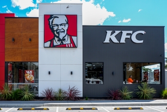 exterior of kfc fast food