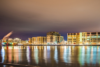 Green Bay Wisconsin City skyline