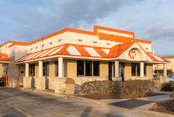 A Whataburger restaurant exterior