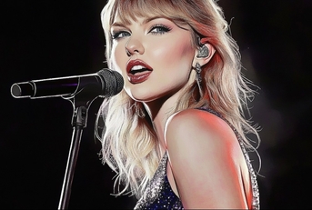 Taylor Swift Singing Drawing
