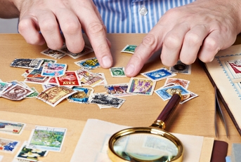 collection of postage stamps