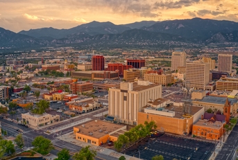 Aerial View of Colorado Springs