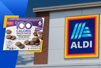 Aldi exterior and featured product