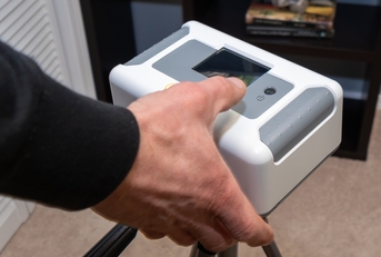 radon test setup